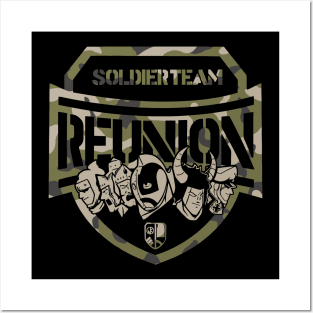 REUNION SOLDIER TEAM (CAMMO VARIANT) Posters and Art